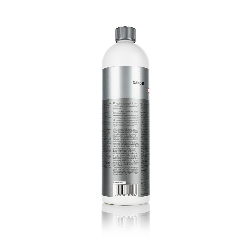 KOCHCHEMIE Tire Glaze close-up highlights glossy finish and UV blockers.