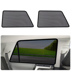 Two shades included for complete backseat coverage.