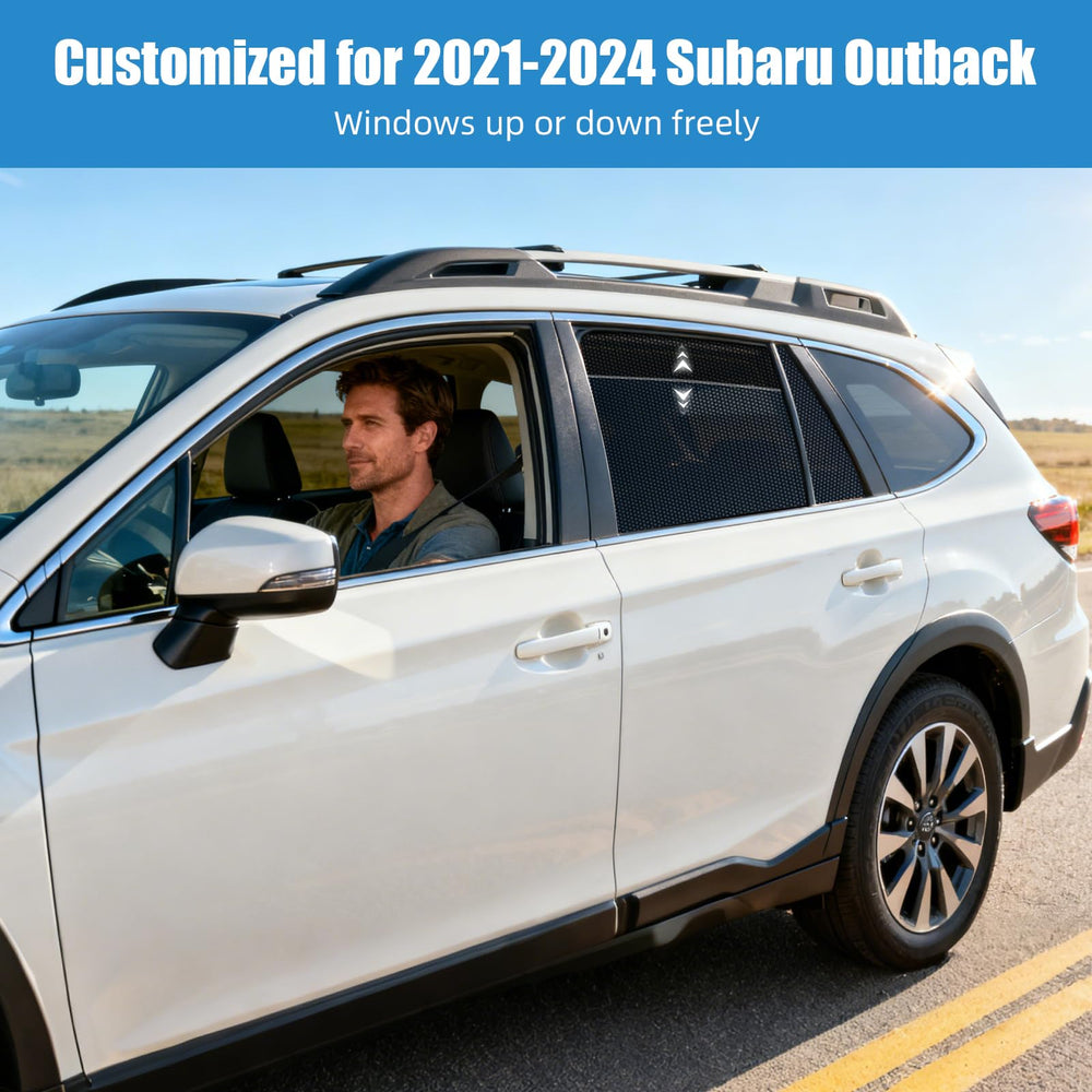 KOCZIL Outback rear side windows mesh blocks UV rays while allowing airflow