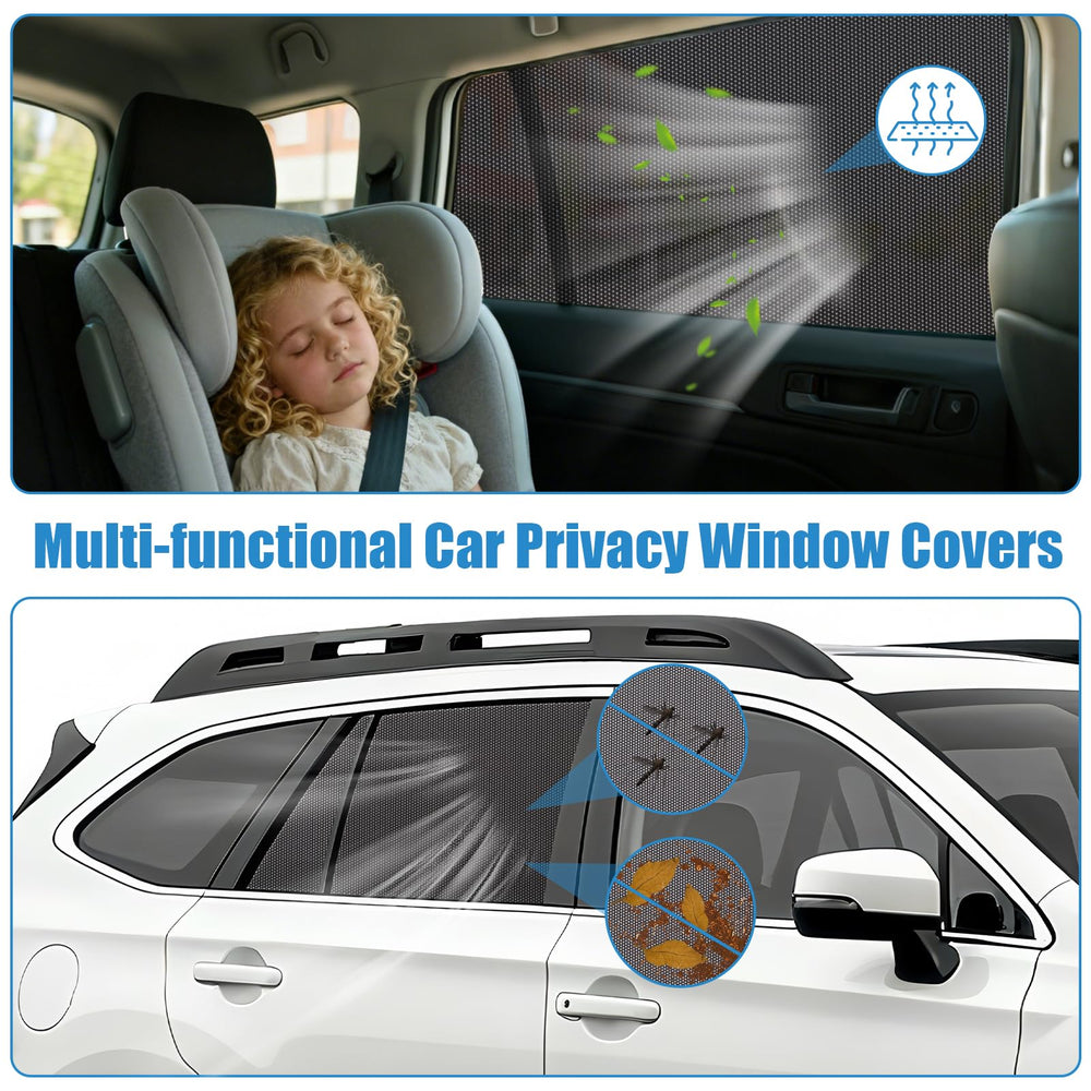 KOCZIL Outback shade reduces interior heat and blocks UV rays during sunny drives