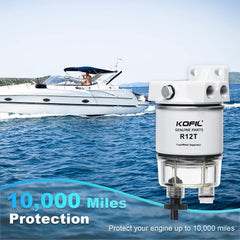 KOFIL R12T side view showing rugged rust-resistant housing for marine use