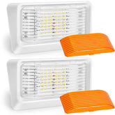 Kohree 320-lumen LED RV porch light, front view for bright exterior lighting.