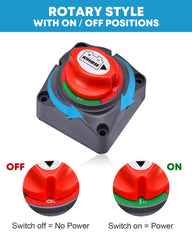 Kohree switch with clear On/Off labels for quick power control in low-light conditions.