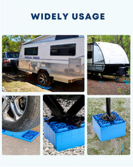 Kohree camper leveling blocks stored in a compact carry bag