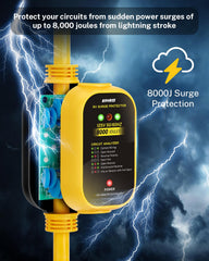 Kohree circuit analyzer LEDs indicate wiring status for safe hookups