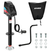 Kohree electric trailer jack 4000lbs enables quick trailer leveling.