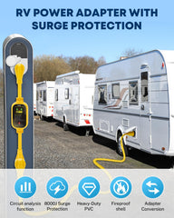 Kohree ergonomic grip on rv adapter for easy plugging