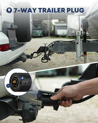Kohree tongue jack with LED lights for enhanced nighttime visibility.