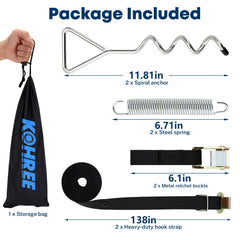 Kohree easy-installation design saves setup time at the campsite