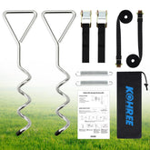 Kohree RV awning strap tensioners stabilize the awning in windy conditions
