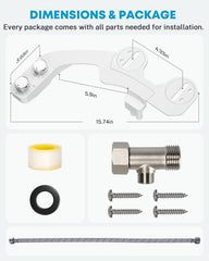 Kohree RV bidet self-cleaning nozzle retracts automatically after each use.