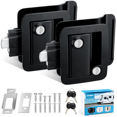 Kohree RV door lock with paddle deadbolt close-up for secure access.