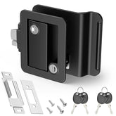 Kohree RV door lock front view highlights sturdy zinc alloy build for reliable camping use.