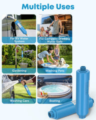 Kohree inline water filter is NSF-certified and BPA-free for safety.