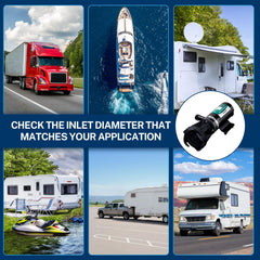 Kohree RV macerator pump storage box keeps components organized for travel.
