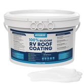 Kohree RV roof coating 1gal white container ready for application and heat reflection