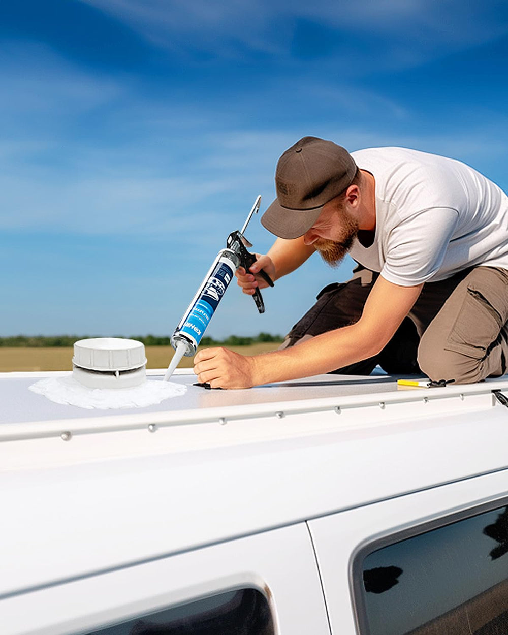 Kohree sealant bonding to metal and wood surfaces.