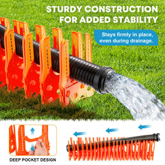 Kohree bright orange hose support increases visibility to prevent trips