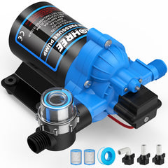 Kohree RV water pump delivers 3.5 GPM for efficient water transfer.