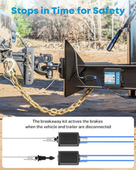 Kohree weatherproof housing protects the breakaway unit outdoors.