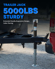 Kohree trailer jack designed for 20-24V drill compatibility for quick lifts.