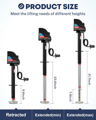 Kohree 22-inch lift accommodates taller tongue heights for diverse setups.