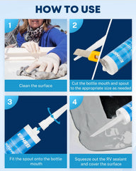 Kohree waterproof sealant close-up showing strong adhesion