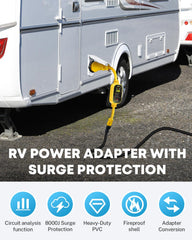 Kohree weatherproof RV adapter designed for outdoor use and durability.