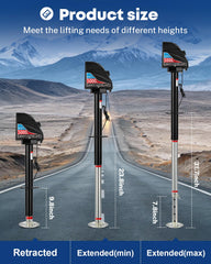 Kohree wide-application jack fits A-frame trailers, fifth wheels, boats.