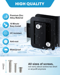 Kohree zinc alloy RV door lock base ensures durable mounting.