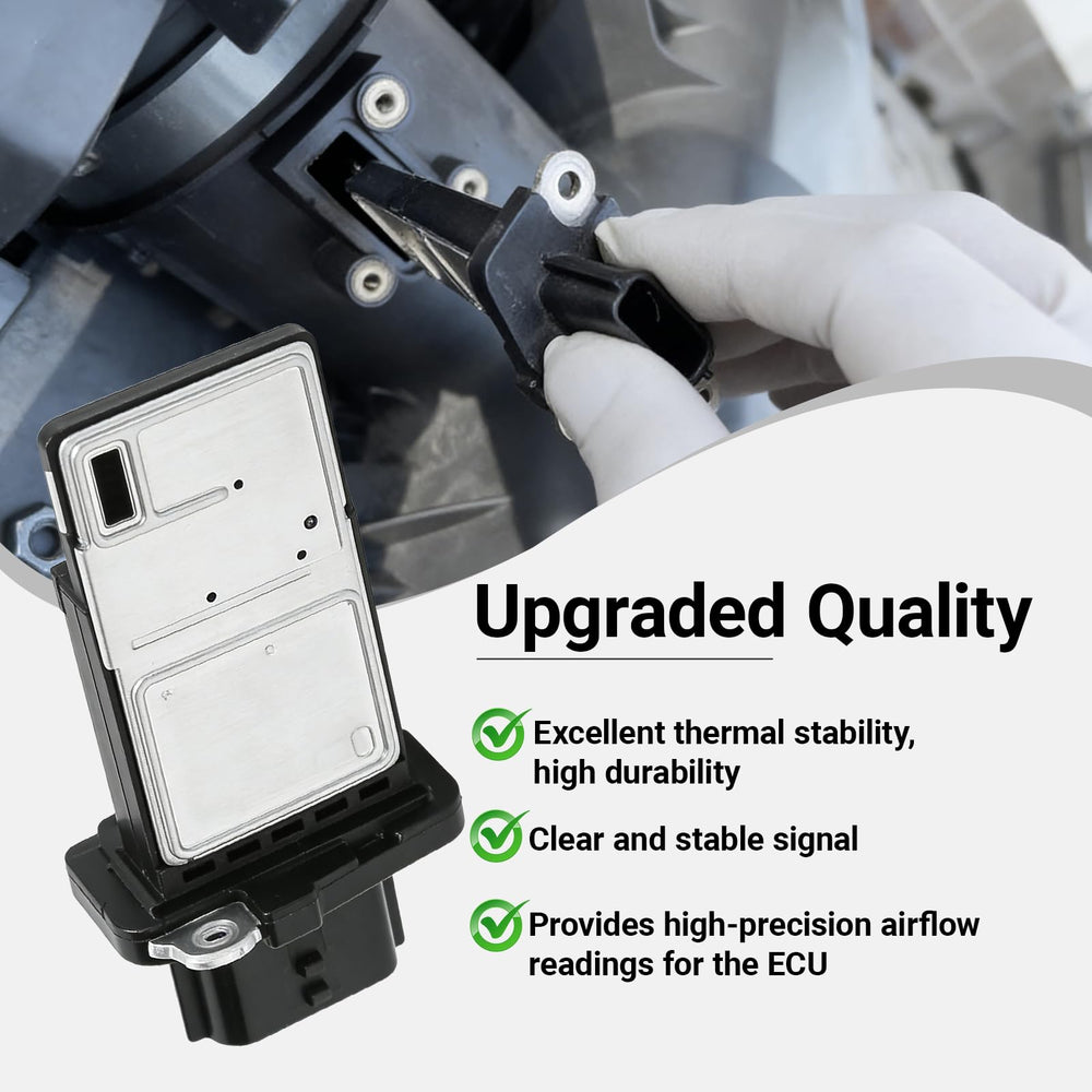 KoiLuvGo MAF sensor installed in a Nissan/Infiniti showcases easy in-car replacement.