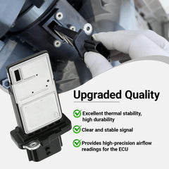 KoiLuvGo MAF sensor installed in a Nissan/Infiniti showcases easy in-car replacement.