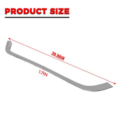 Kojem chrome hood trim close-up highlights durable ABS and chrome finish.