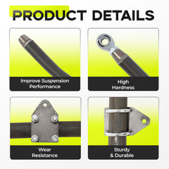 Kojem compatibility with Jeep XJ confirms precise steering bar fit.