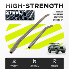 Kojem steering stabilizer bracket in steel adds front-end rigidity.
