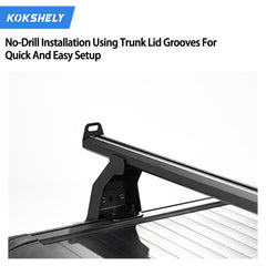 KOKSHELY cross bars loading bikes and gear for outdoor adventures.