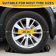 Komokeru stackable chocks saving space in storage.