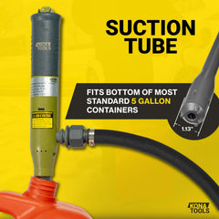 KONA TOOLS 19 inch suction tube for easy priming