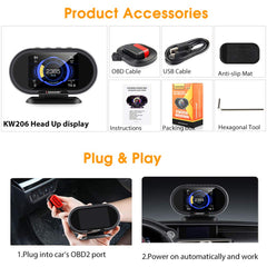 KONNWEI KW206 sleep mode saves battery when the engine is off.