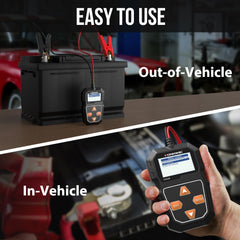 KONNWEI KW208 alternator test shows charging status swiftly.