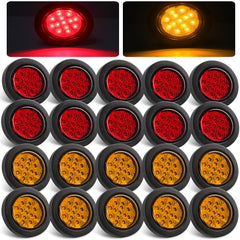 Konrali amber 2.5-inch LED marker light for brighter side visibility
