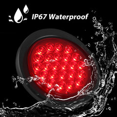 Konrali IP65 waterproof rating protects against rain, dust, and road spray.