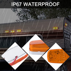 Konrali 12V trailer marker lights designed for universal compatibility.
