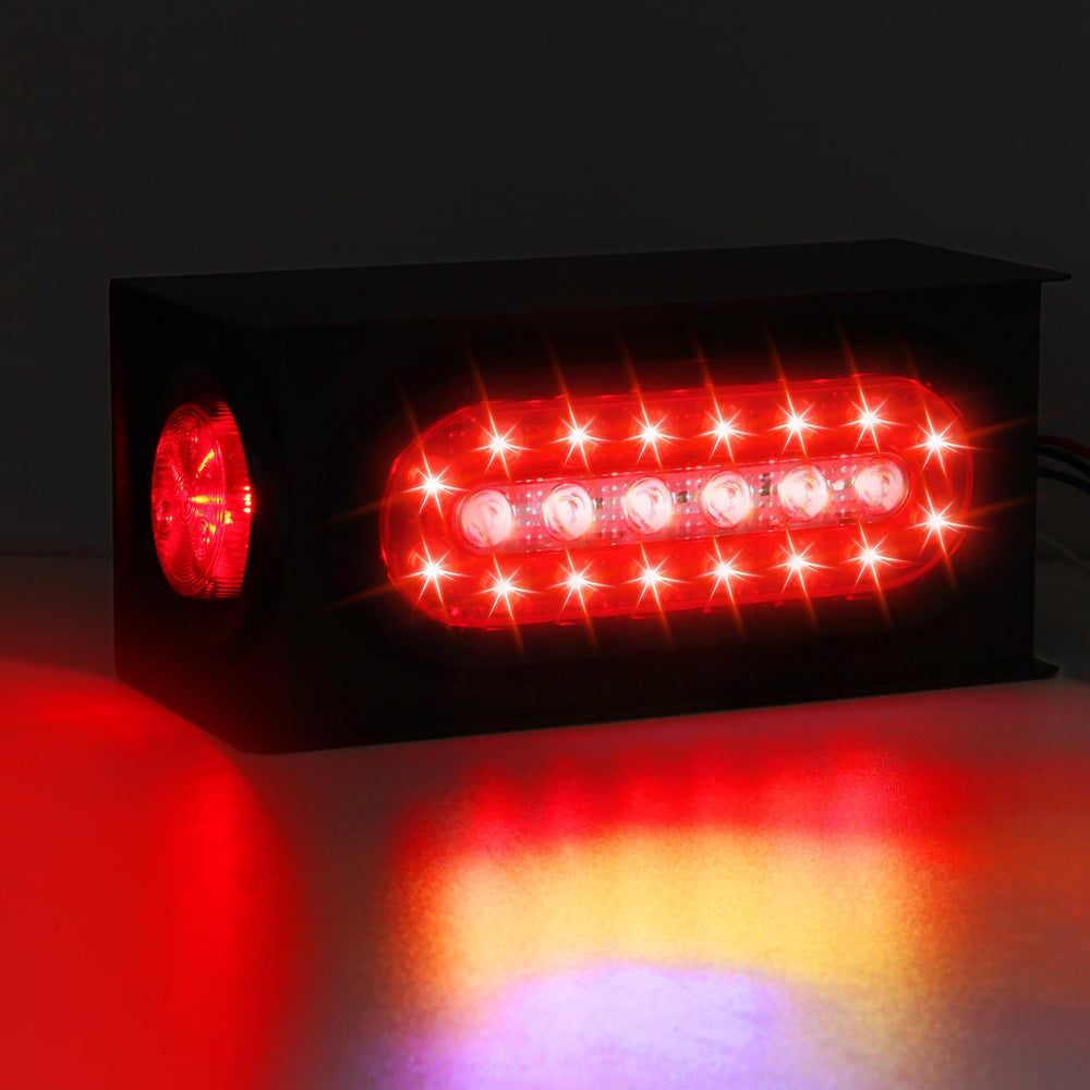 Konrali 2-inch round LED marker light gives clear side visibility.