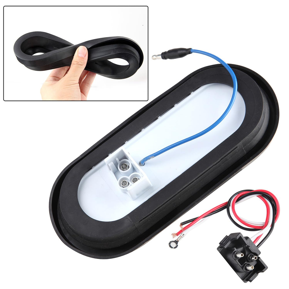 Konrali lights include rubber grommets and 3-prong wiring for quick installation.