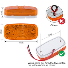 Konrali surface-mount marker light with stainless screws for secure mounting.