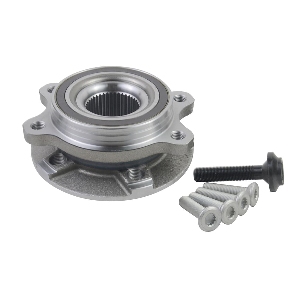 Koomaha wheel hub bearing assembly for front Audi models, smooth rotation and precise fit.