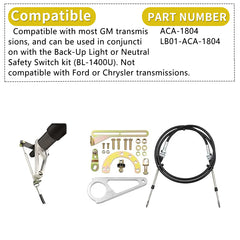 Koondheend 6 ft stainless steel cable emphasizes flexible routing around exhaust and brakes.