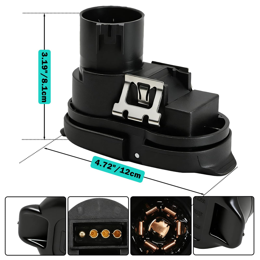 KOONDHEEND ABS housing with brass contacts for durable, corrosion-resistant connection.
