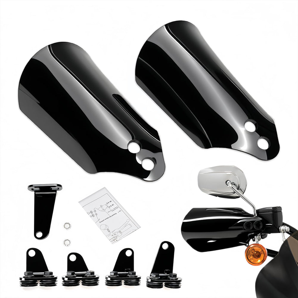 KOONDHEEND handguards close-up showing durable polycarbonate shield protecting hands on rough roads.